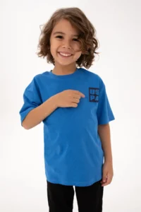 US Polo Assn. Boys' Dark Blue Crew Neck T-Shirt