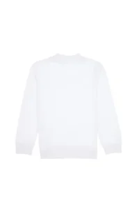 US Polo Assn. Boys' White Basic Crew Neck Sweatshirt - Image 5