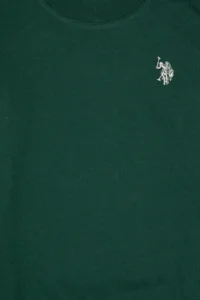 US Polo Assn. Boys' Dark Green Basic Crew Neck Sweatshirt - Image 5