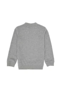 US Polo Assn. Boys' Gray Melanj Basic Crew Neck Sweatshirt - Image 2