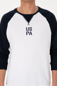 US Polo Assn. Men Crew Neck Regular Fit Navy Blue Thin Sweatshirt - Image 6