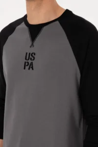 US Polo Assn. Men Crew Neck Regular Fit Black Thin Sweatshirt - Image 7