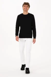 US Polo Assn. Men Crew Neck Regular Fit Black Thin Sweatshirt - Image 4