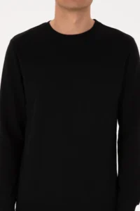 US Polo Assn. Men Crew Neck Regular Fit Black Thin Sweatshirt - Image 6