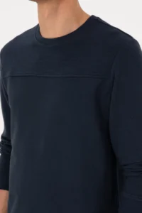 US Polo Assn. Men Crew Neck Regular Fit Light Navy Thin Sweatshirt - Image 7