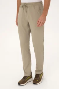 US Polo Assn. Men Light Khaki Sweatpants - Image 2