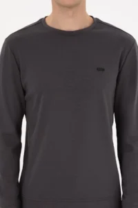 US Polo Assn. Men Regular Fit Crew Neck Gray Sweatshirt - Image 6