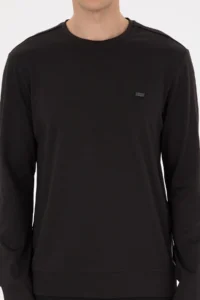 US Polo Assn. Men Regular Fit Crew Neck Black Sweatshirt - Image 6