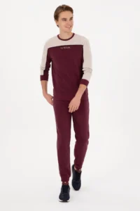 US Polo Assn. Men Regular Fit Crew Neck Burgundy Sweatshirt - Image 4