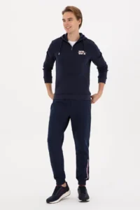 US Polo Assn. Men Navy Blue Sweatpants - Image 3