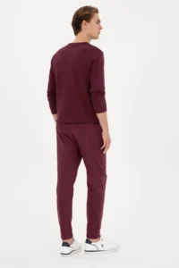 US Polo Assn. Men Burgundy Sweatpants - Image 4