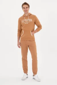 US Polo Assn. Men Camel Sweatpants