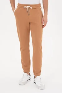 US Polo Assn. Men Camel Sweatpants - Image 2
