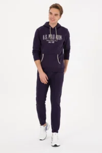 US Polo Assn. Men Plum Sweatpants - Image 3