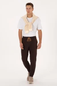 US Polo Assn. Men Dark Brown Sweatpants