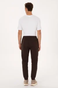 US Polo Assn. Men Dark Brown Sweatpants - Image 4