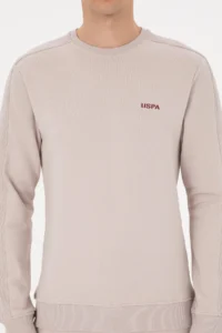 US Polo Assn. Men Regular Fit Crew Neck Stone Sweatshirt - Image 6