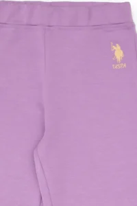 US Polo Assn. Girls' Lilac Leggings - Image 4