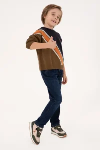 US Polo Assn. Boys' Navy Blue Crew Neck Sweater - Image 2