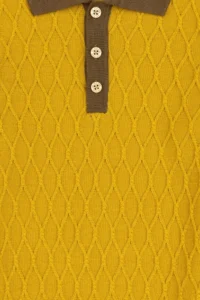 US Polo Assn. Boys' Mustard Polo Shirt Collar Sweater - Image 4