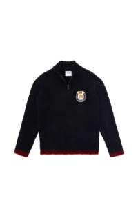 US Polo Assn. Boys' Navy Blue Half Zippered Sweater
