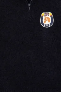US Polo Assn. Boys' Navy Blue Half Zippered Sweater - Image 3
