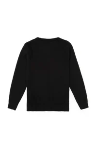 US Polo Assn. Boys' Black V-neck Basic Sweater - Image 2
