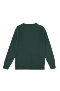 US Polo Assn. Boys' Green V-neck Basic Sweater - Image 4