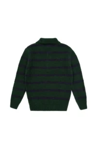 US Polo Assn. Boys' Green Polo Shirt Collar Sweater - Image 2