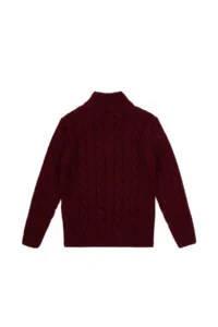 US Polo Assn. Boys' Burgundy Half Zippered Sweater - Image 2