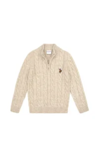 US Polo Assn. Boys' Stone Half Zippered Sweater - Image 2