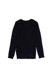 US Polo Assn. Boys' Navy Blue Crew Neck Basic Sweater - Image 4