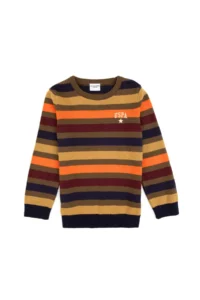 US Polo Assn. Boys' Khaki Crew Neck Sweater - Image 2