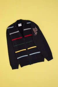 US Polo Assn. Boys' Navy Blue Knitwear Cardigan