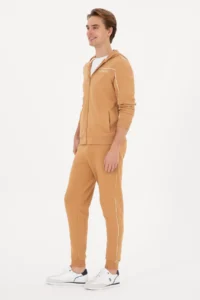 US Polo Assn. Men Camel Sweatpants - Image 3