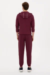 US Polo Assn. Men Burgundy Sweatpants - Image 4