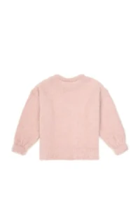 US Polo Assn. Girls' Crew Neck Powder Pink Sweater - Image 5