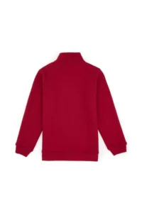 US Polo Assn. Boys' Dark Raspberry Fleece Half Zippered Sweatshirt - Image 4