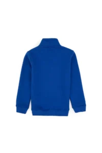 US Polo Assn. Boys' Blue Fleece Half Zippered Sweatshirt - Image 4