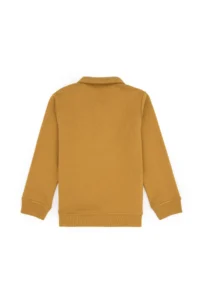 US Polo Assn. Boys' Mustard Half Zippered Sweatshirt - Image 4