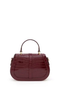 Pierre Cardin Burgundy Crossbody Bag - Image 5