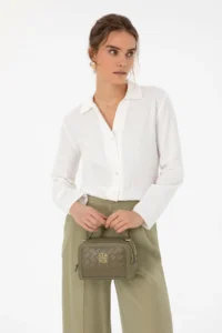 Pierre Cardin Khaki Crossbody Bag