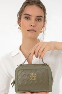 Pierre Cardin Khaki Crossbody Bag - Image 2