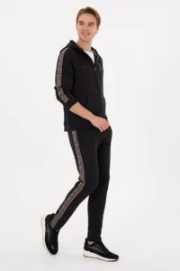 US Polo Assn. Men Black Sweatpants