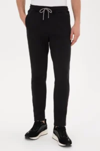 US Polo Assn. Men Black Sweatpants - Image 2