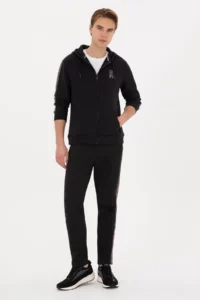 US Polo Assn. Men Black Sweatpants - Image 3
