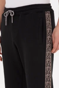 US Polo Assn. Men Black Sweatpants - Image 5