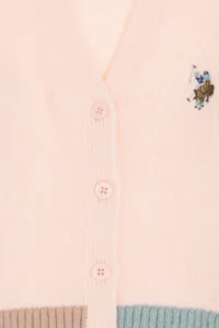 US Polo Assn. Girls' Light Pink Knitwear Cardigan - Image 6