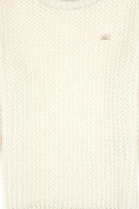 US Polo Assn. Girls' Crew Neck Cream Sweater - Image 5