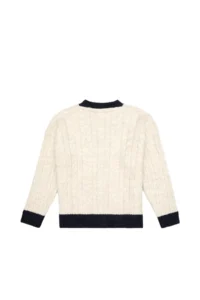 US Polo Assn. Girls' Navy Blue Knitwear Cardigan - Image 3